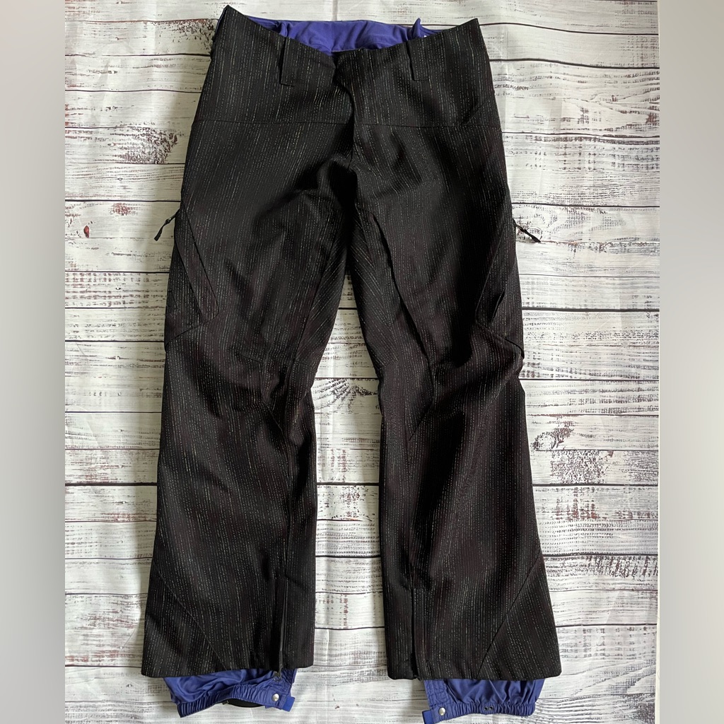 Burton Ak 2l Summit Pant Gore-Tex Black Multicolor Women’s Size Xs 0-2 Euc